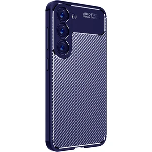Samsung Galaxy S23 Kılıf Negro Karbon Desen Silikon + Ekran Koruyucu