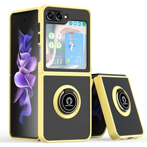 Samsung Galaxy Z Flip6 Için Halkalı Tpu+Pc Telefon Kılıfı (Yurt Dışından)