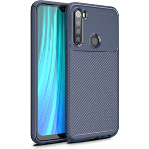 Xiaomi Redmi Note 8 Kılıf Negro Karbon Desen Silikon + Ekran Koruyucu