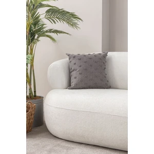 Puantiyeli Keten Dokuma Kırlent Gri