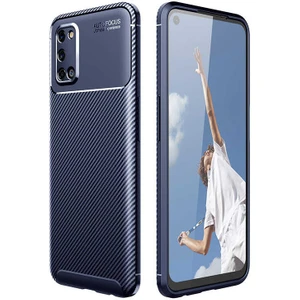 Oppo A52 Kılıf Negro Karbon Desen Silikon + Ekran Koruyucu