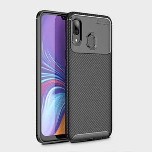 Samsung Galaxy A10S Kılıf Negro Karbon Desen Silikon