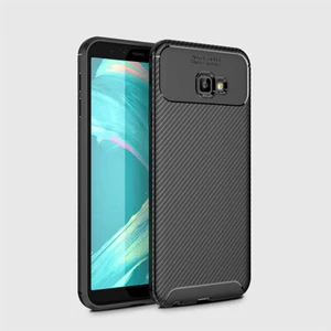 Samsung Galaxy J4 Plus Kılıf Negro Karbon Desen Silikon