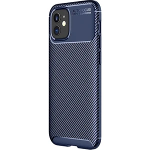 Apple iPhone 12 Mini Kılıf Negro Karbon Desen Silikon