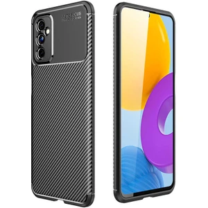 Samsung Galaxy M52 Kılıf Negro Karbon Desen Silikon + Ekran Koruyucu