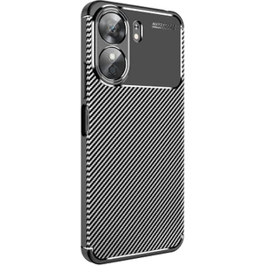 Xiaomi Poco C65 Kılıf Negro Karbon Desen Silikon + Ekran Koruyucu