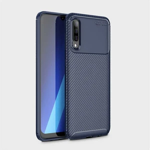 Samsung Galaxy A30S Kılıf Negro Karbon Desen Silikon + Ekran Koruyucu