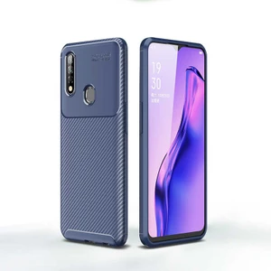 Oppo A31 Kılıf Negro Karbon Desen Silikon + Ekran Koruyucu