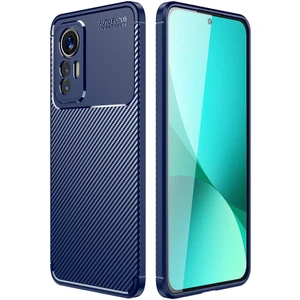 Xiaomi 12 Lite Kılıf Negro Karbon Desen Silikon + Ekran Koruyucu
