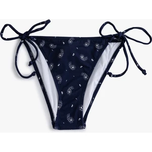 Ipli Bikini Altı Şal Desenli Astarlı