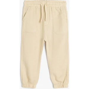 Jogger Pantolon Beli Bağlamalı Lastikli Cepli