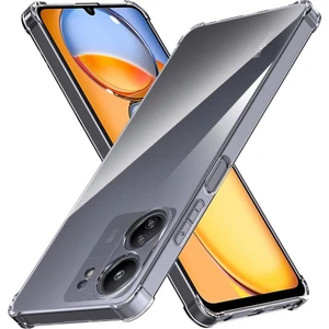 Case World Xiaomi Redmi Poco C65 Kapak Kamera Korumalı Airbag Antishock Köşe Korumalı Şeffaf Silikon Kılıf
