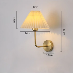 Modern Tasarım Kablosuz Tak Pilli Aplik Çalıştır Krem Abajur Umbrella Aplik 1 Adet