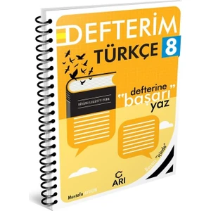 Arı Yayıncılık 8. Sınıf Türkçe Türkçemino Defterim