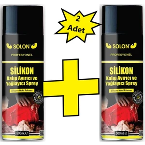 Profesyonel 2 Adet Silikon Kalıp Ayrıcı ve Yağlayıcı Sprey 500 Ml.
