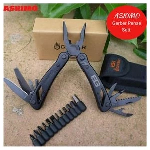 Gerber Bg Multitool Vida Takımı Kılıflı Çok Amaçlı Pense Siyah Katlanır Pense