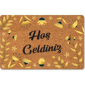 M&H Quality Modern Dijital Paspas - Hoşgeldiniz Yazılır Karşılama Paspas - Kapı Önü Dekoratif Paspas