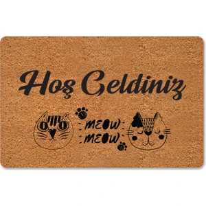 M&H Quality Modern Dijital Paspas - Hoşgeldiniz Yazılır Karşılama Paspas - Kapı Önü Dekoratif Paspas