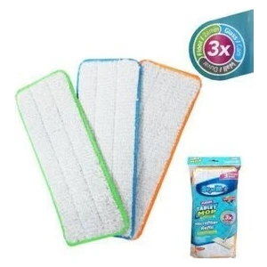 Spin Mop Orjinal Tablet Mop Yedek Bezi- 3 Farklı Kullanım Alanı -3 Adet Yedek Bez-Microfiber Refill