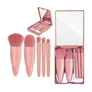 Roesia Rose Cosmetics Rose Kutulu Lüks 5'li Aynalı Fırça Seti Allık Far Fırçası