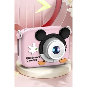 Cmr-16 Pembe Mini 1080P Hd Çocuk Kamera Dijital Fotoğraf Makinesi 2.0 Inç Ekran 5 Adet Oyun