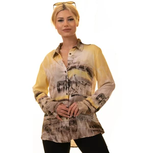 Dijital Baskı Zebra ve Madagaskar Temalı Özel Tasarım Pamuk Vual Kadın Gömlek