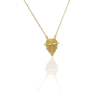 ÇLK Accessories Çelik Serenay Kolye Taşlı Leyla Kolye