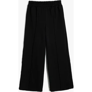 Basic Bol Paça Pantolon Pamuklu Beli Lastikli