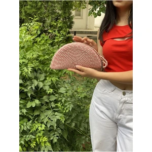 My Doğa Store Mini Gala' Mini  Clutch Çanta jüt Dekoratif Kadın Çantası, Bohem Tarzı Çanta
