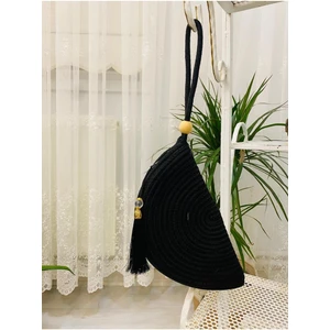 My Doğa Store Mini Gala' Mini  Clutch Çanta jüt Dekoratif Kadın Çantası, Bohem Tarzı Çanta