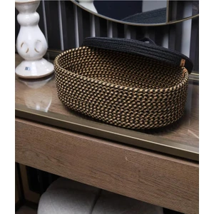 My Doğa Store Jüt Hasır Sepet Oval Kapaklı Organizer