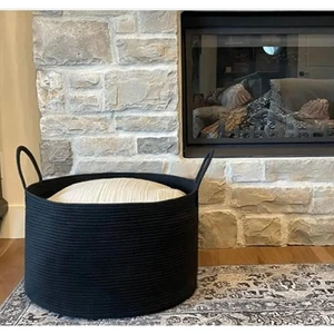 My Doğa Store Jüt Hasır Sepet Düzenleyici Oyuncak Çamaşır Sepeti