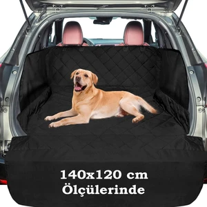 Köpek Araba Örtüsü Araç Köpek Örtüsü Araç Bagaj Sıvı Geçirmez Evcil Hayvan Örtüsü 140X120 cm