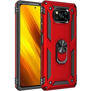 BBS Teknoloji Grup Xiaomi Poco X3 Kılıf Vega Kapak - Kırmızı