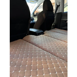 Shop-Set - Oto Arka Koltuk Yatak 70*130 cm - Kahverengi - Taytüyü Kumaş