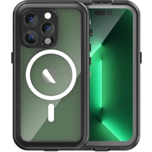 BBS Teknoloji Grup Apple iPhone 14 Pro Kılıf 1 - 1 Su Geçirmez Kılıf - Siyah