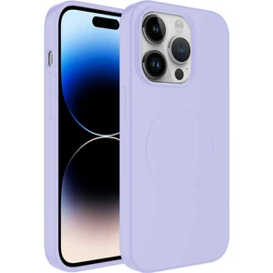 BBS Teknoloji Grup Apple iPhone 12 Pro Kılıf Magsafe Wireless Şarj Özellikli Pastel Renk Silikon Plas Kapak - Lila