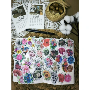 Selis Craft Çiçekler Tekli Sticker Seti 02 Ajanda Planlayıcı