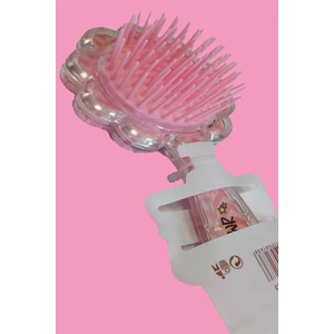 Kız Çocuk 3D Pullu Profesyonel Açma Tarama Barbiee Saç Fırçası Pembe