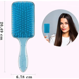 Kız Çocuk Kadın 3D Pullu Profesyonel Açma Tarama Elsa Saç Fırçası Tarak