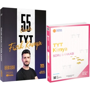 Parlayan Projeler 2025 TYT 55 Günde Fizik Kampı - ÜçDörtBeş Yayınları TYT Kimya Soru Bankası Set