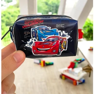 Mabs Tech Arabalı Çocuk Bozuk Para Cüzdanı - Okula Dönüş Hediyesi Kantin Cüzdanı, Çizgi Film Desenli 9,5X5X6CM