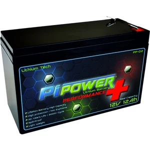 Pi Power Lithium 12V12AH Lityum Lifepo4 Akü (Ups, Alarm Sistemleri Vs. ile Uyumlu)