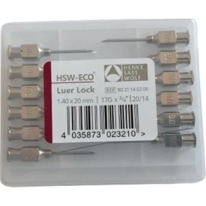 Enjektör Iğne Ucu Çelik 17G x 3/4" 1 Paket (12 Adet)