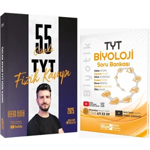 Parlayan Projeler 2025 TYT 55 Günde Fizik Kampı - Biyotik TYT Biyoloji Soru Bankası 2'li Set