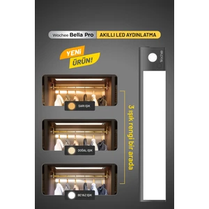 Bella Pro Hareket ve Işık Sensörlü, Fotoselli Kablosuz Akıllı Armatür LED Lamba, 3 Renk Bir Arada