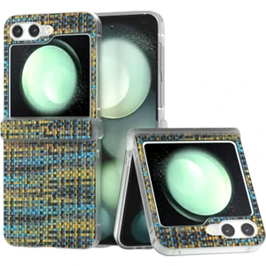 Samsung Galaxy Z Flip5 5g Için 3'ü 1 Arada Eşkenar Dokulu Pu Kılıf (Yurt Dışından)