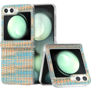 Samsung Galaxy Z Flip6 5g Için 3'ü 1 Arada Eşkenar Dokulu Pu Kılıf (Yurt Dışından)