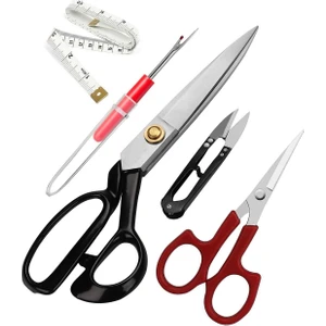 Çelik Profesyonel Kumaş Kesim Makası Set 10 No 25 cm
