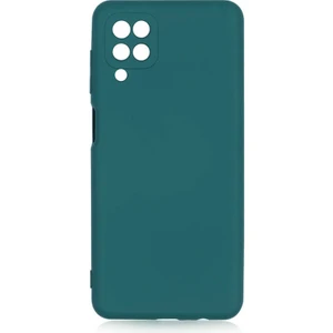 Samsung Galaxy A12 Kılıf Lansman Içi Kadife Silikon + Ekran Koruycu